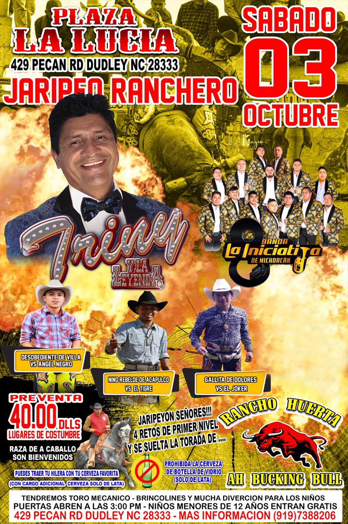 Rancho Huerta, Triny y la leyenda y Banda La Iniciativa 