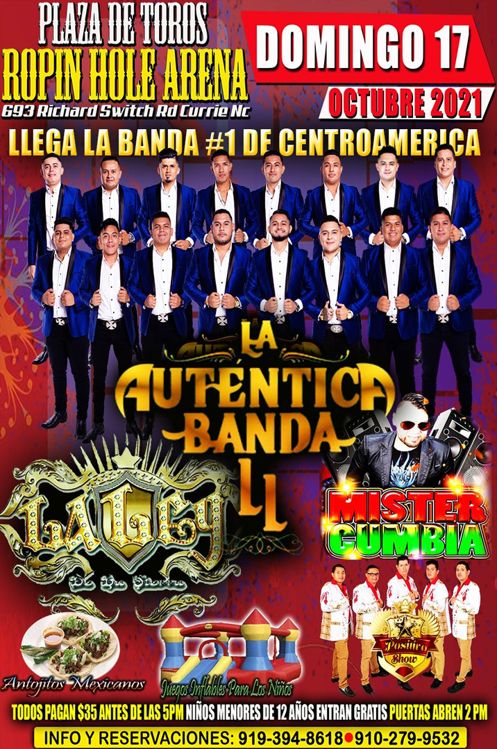 La Autentica Banda LL, La Ley, Mister Cumbia y Positivo Show