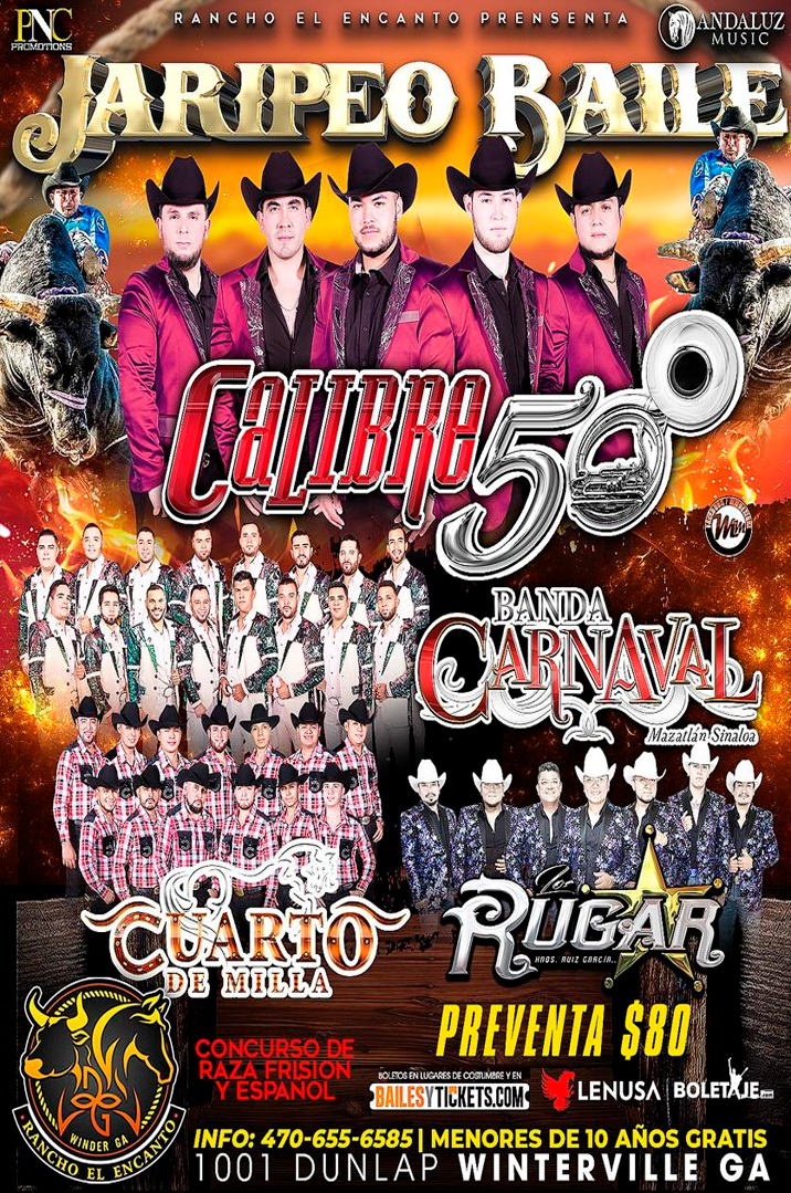 Calibre 50, Banda Carnaval, Cuarto de Milla y Rugar