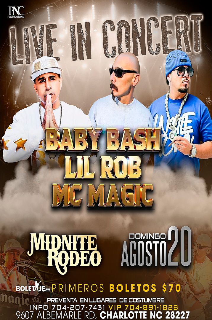 Baby Bash, Lil Rob y MC Magic