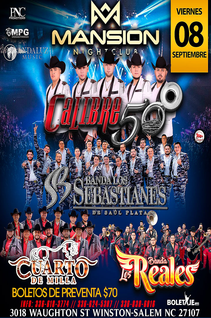 Calibre 50, Banda Los Sebastianes, Cuarto de Milla y Banda Los Reales