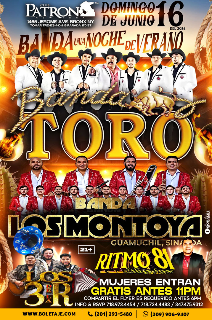 Banda Toro, Banda Los Montoya, Ritmo 81 y Los 3 de la R