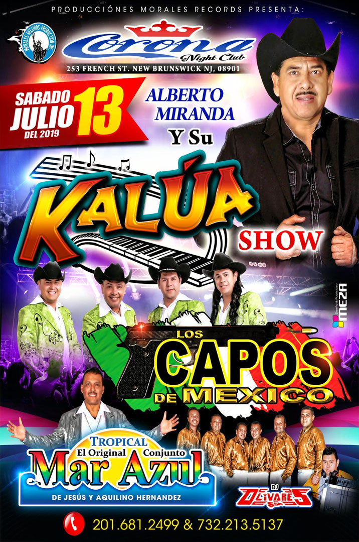 Kalua Show,  Los Capos de México, Mar Azul 