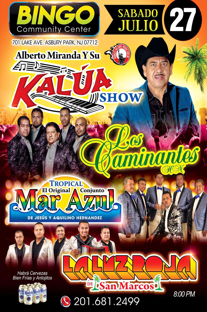 Kalua Show, Los Caminantes, Mar Azul y La Luz Roja 