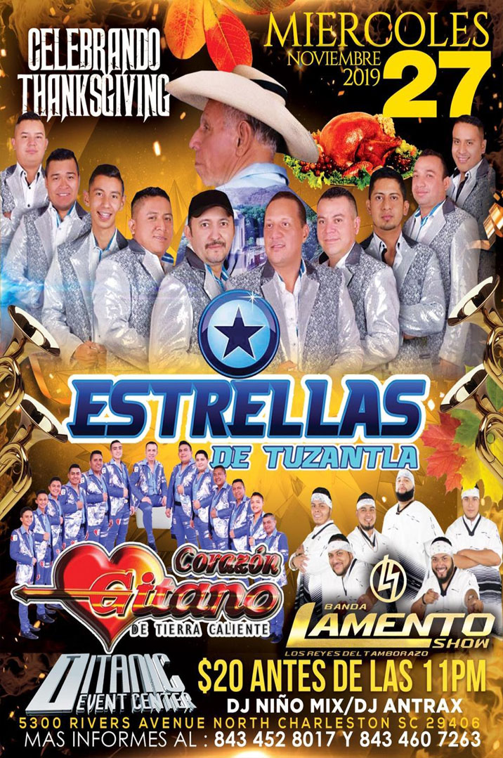 Las Estrellas de Tuzantla, Corazon Gitano y Banda Lamento Show